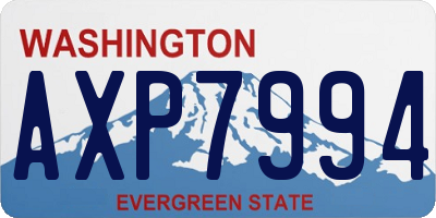 WA license plate AXP7994