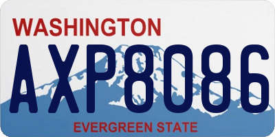 WA license plate AXP8086