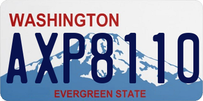 WA license plate AXP8110