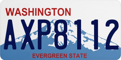 WA license plate AXP8112