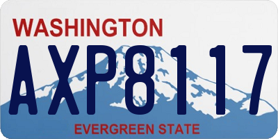 WA license plate AXP8117