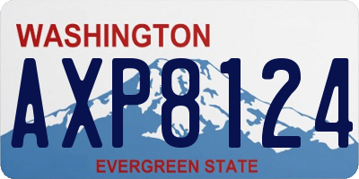 WA license plate AXP8124