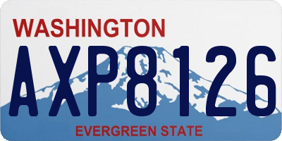 WA license plate AXP8126
