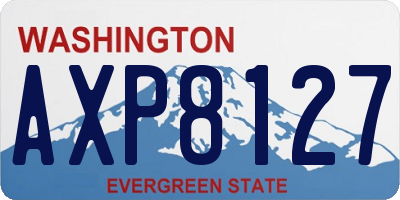 WA license plate AXP8127