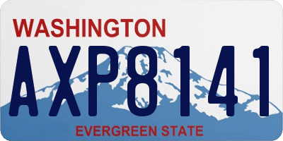 WA license plate AXP8141