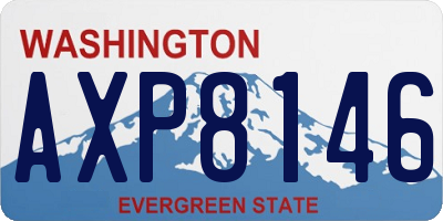 WA license plate AXP8146