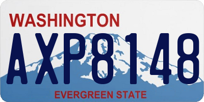 WA license plate AXP8148