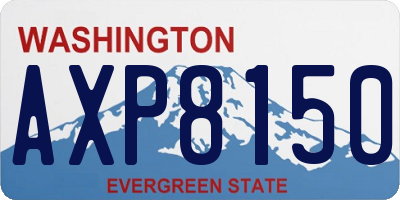 WA license plate AXP8150