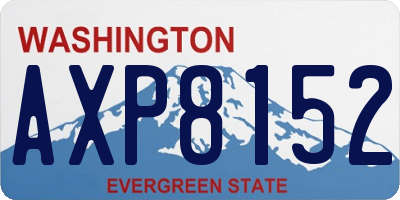 WA license plate AXP8152