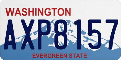 WA license plate AXP8157