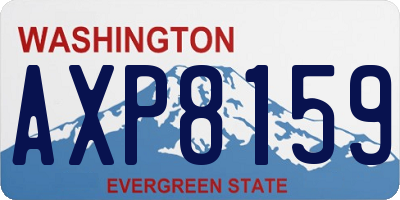 WA license plate AXP8159