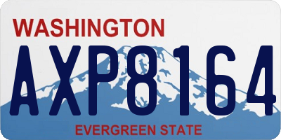 WA license plate AXP8164