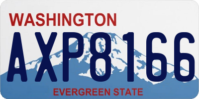 WA license plate AXP8166