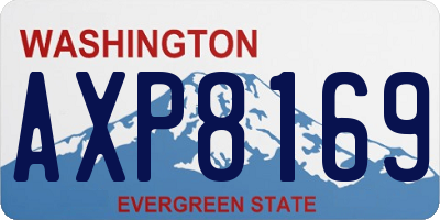 WA license plate AXP8169
