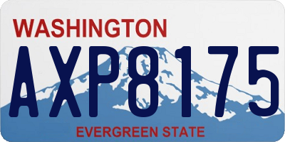 WA license plate AXP8175