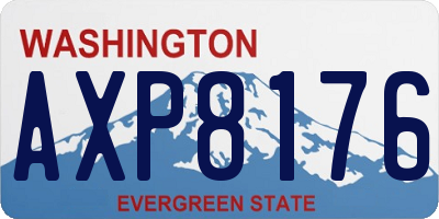 WA license plate AXP8176