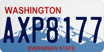WA license plate AXP8177