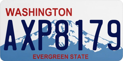 WA license plate AXP8179