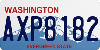 WA license plate AXP8182