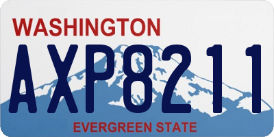 WA license plate AXP8211