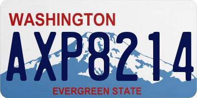WA license plate AXP8214