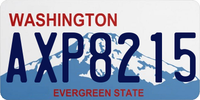 WA license plate AXP8215