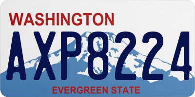 WA license plate AXP8224