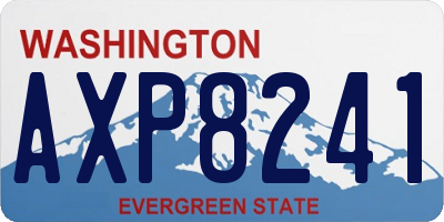 WA license plate AXP8241