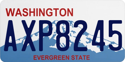 WA license plate AXP8245