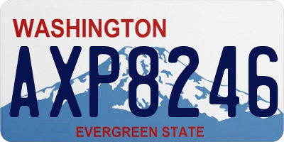 WA license plate AXP8246