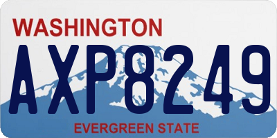 WA license plate AXP8249
