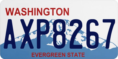 WA license plate AXP8267