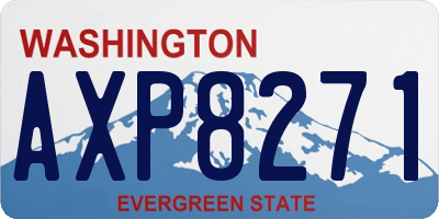 WA license plate AXP8271