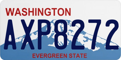 WA license plate AXP8272