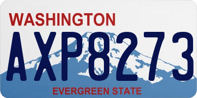 WA license plate AXP8273