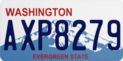 WA license plate AXP8279