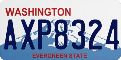 WA license plate AXP8324