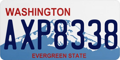 WA license plate AXP8338