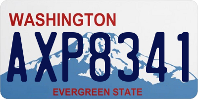 WA license plate AXP8341