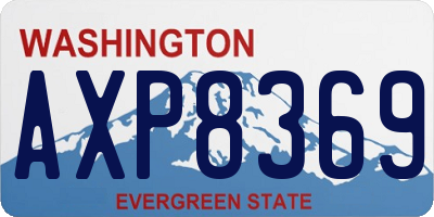 WA license plate AXP8369