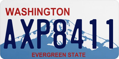 WA license plate AXP8411