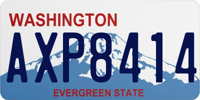 WA license plate AXP8414