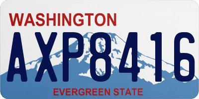 WA license plate AXP8416