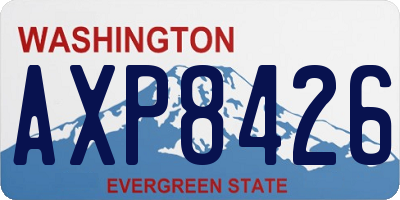 WA license plate AXP8426