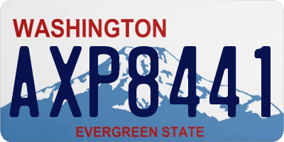 WA license plate AXP8441