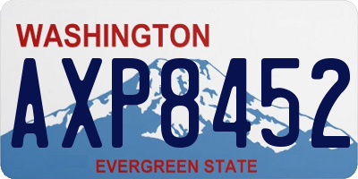 WA license plate AXP8452