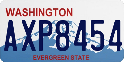 WA license plate AXP8454
