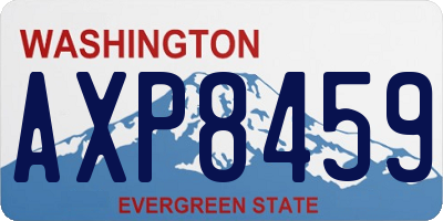 WA license plate AXP8459