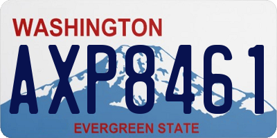 WA license plate AXP8461