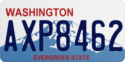 WA license plate AXP8462